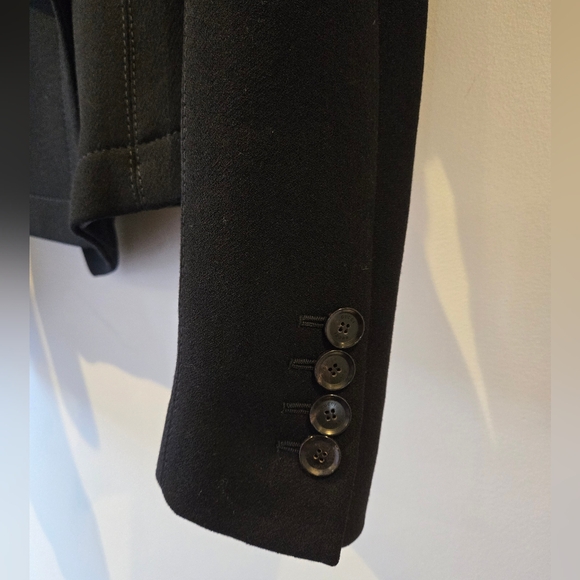 Gucci Black Wool Moto Style Suit Jacket Size IT 36 - Picture 3 of 10